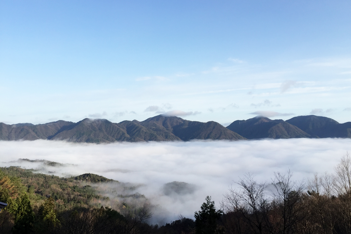 写真:いこいの村しまねから見える雲海