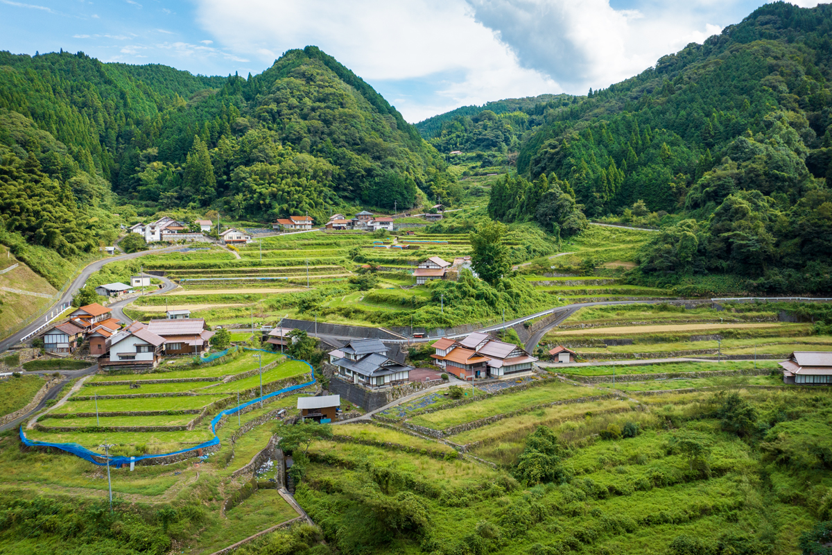 写真:神谷の棚田風景