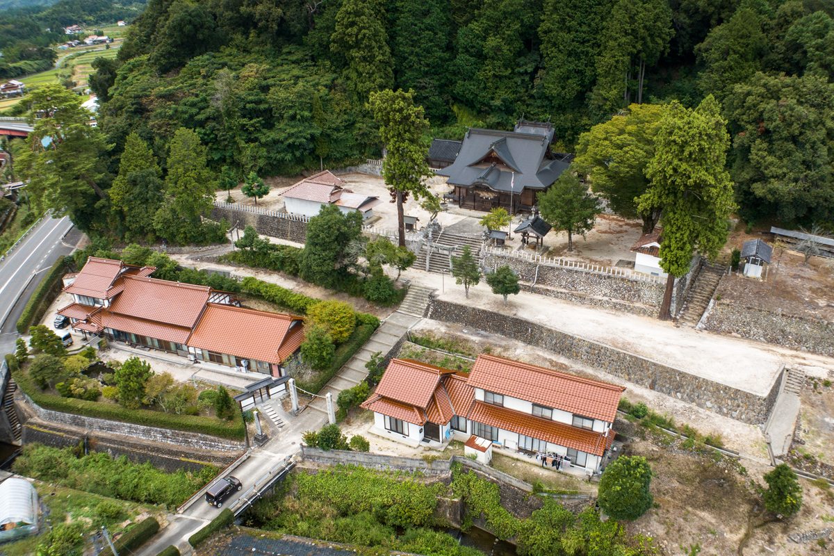 写真：中野賀茂神社空撮