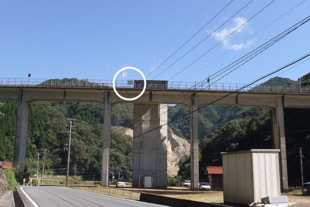 天空の駅　三江線　宇都井駅